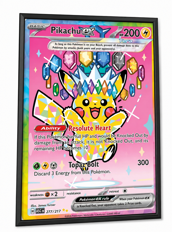 Pikachu ex #277 Ascended Heroes Canvas Print