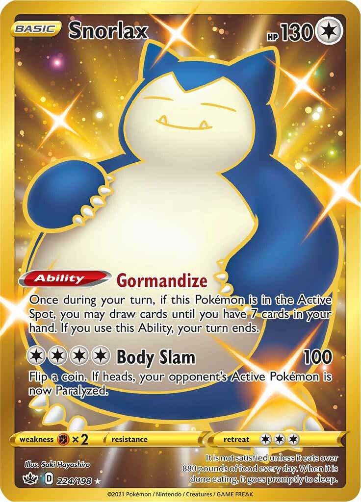 Snorlax #224 Chilling Reign  Canvas Print