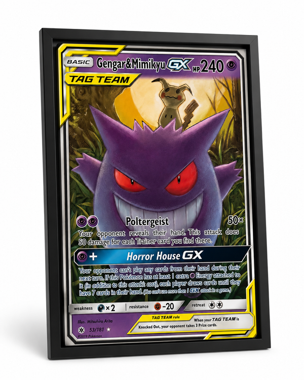 Gengar & Mimikyu Tag Team Canvas Print