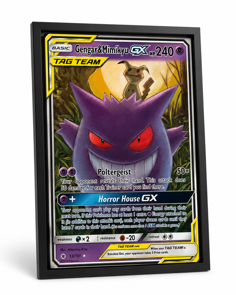 Gengar & Mimikyu Tag Team Canvas Print